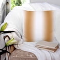 thumbnail image 3 of 14x14 Pillow Covers Set of 2, Burnt Orange White Ombre Throw Pillow Covers Decorative Couch Cushion Case, Modern Abstract Art Farmhouse Gradient Microfiber Square Pillowcases for Bedroom Living Room, 3 of 7