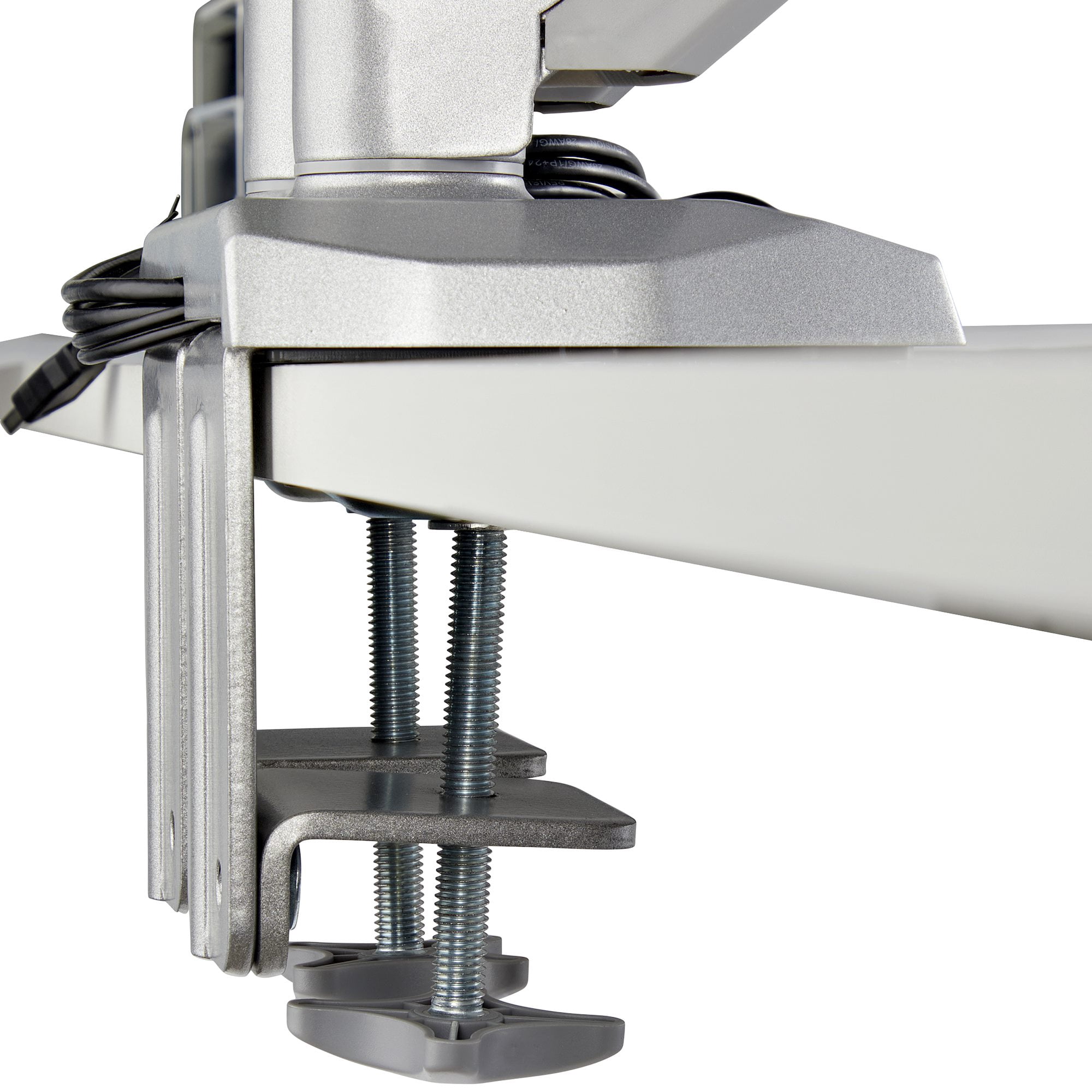 StarTech.com ARMSLIMDUOS Desk Mount Dual Monitor Arm with USB & Audio - Silver