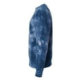 thumbnail image 3 of Independent Trading Co. - Midweight Tie-Dyed Sweatshirt - PRM3500TD - Tie Dye Navy, 3 of 4