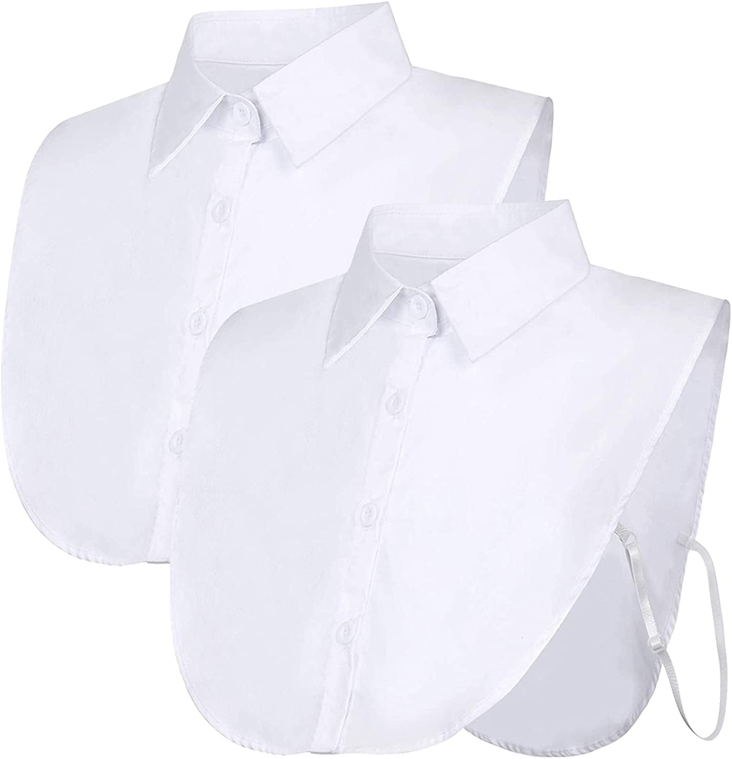 Shinywear Women's Fake Collar Detachable Dickey Collar Half Shirts False Collar 