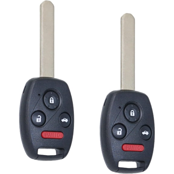 Key Fob Fits for 2003 2004 2005 2006 2007 Honda Accord OUCG8D-380H-A Keyless Entry Remote Control Head Key Replacement 35118-SDA-A11 4 Button 46 Chip