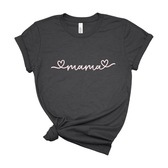 Bella Canvas Mama Printed Tee for Moms Women Casual Birthday Gift Shirt