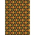 thumbnail image 1 of Ahgly Company Indoor Rectangle Patterned Orange Gold Novelty Area Rugs, 4' x 6', 1 of 6
