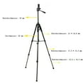 thumbnail image 3 of Camera Tripod with Wireless Remote, Heavy Duty for DSLR & Smartphone, Dual-Handle Triumph for Enhanced Control, Portable with Travel Bag, 3 of 6