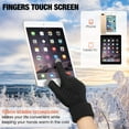 thumbnail image 3 of 4 Pairs Women Winter Touch Screen Gloves Soft Warm Fleece Lined Knit Gloves Gift, 3 of 7