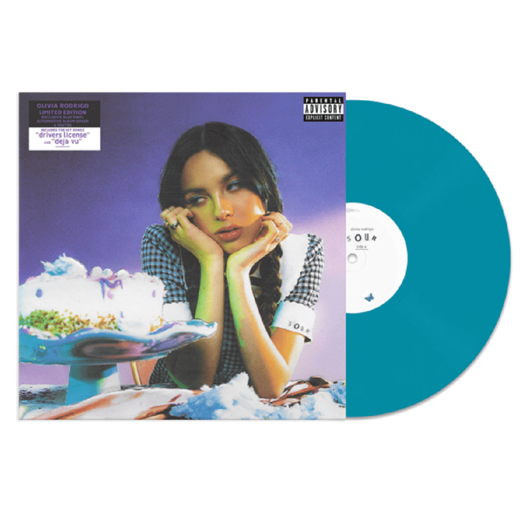 Olivia Rodrigo SOUR Exclusive Blue Neon Translucent Color Vinyl LP