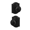 thumbnail image 3 of Schlage FC21PLY622CAM Custom Plymouth Passage & Privacy Door Knob Set - Black, 3 of 7
