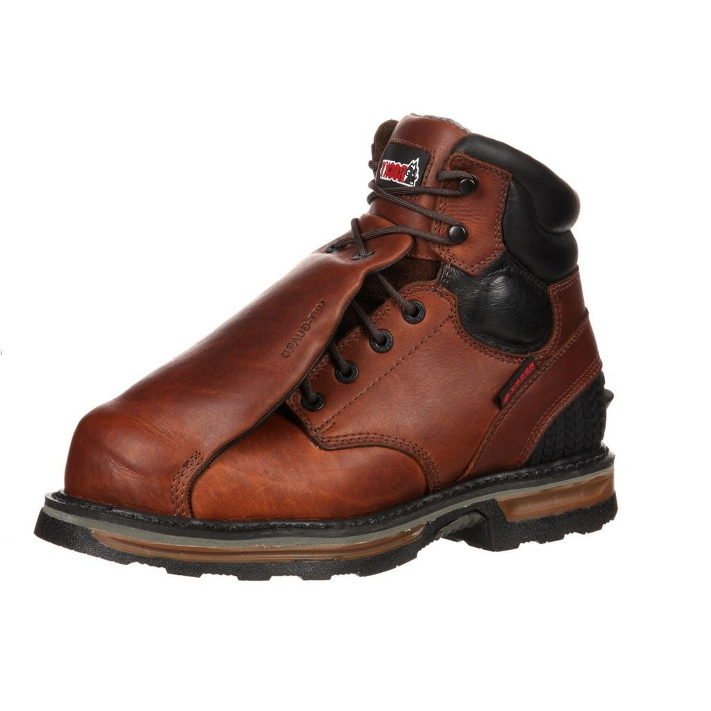 Rocky Work Boot Mens 6" Elements ST Waterproof Met Guard Brown RKYK086