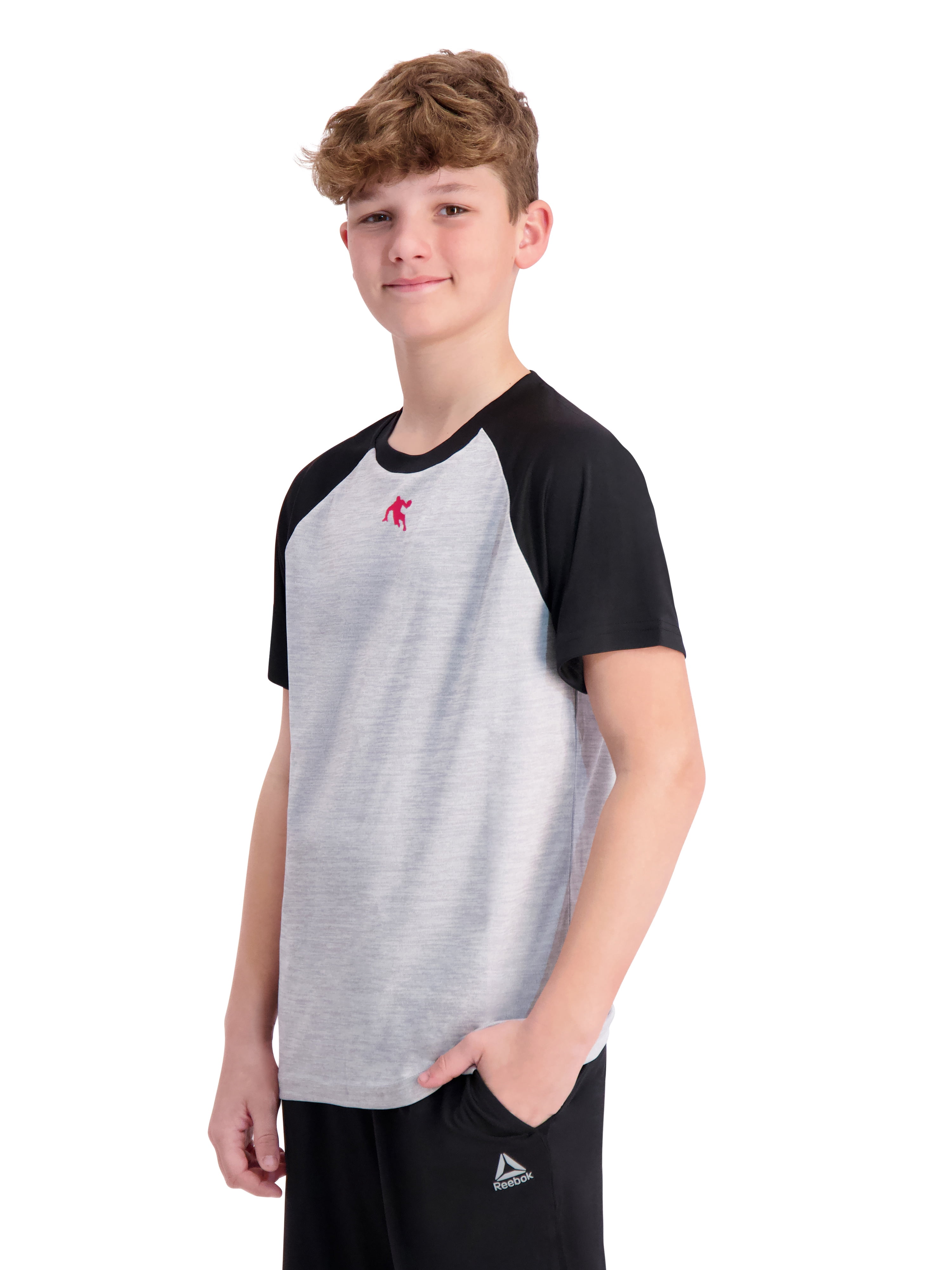 AND1 Boy's Athletic Performance Short Sleeve T-Shirt, Sizes 4-18