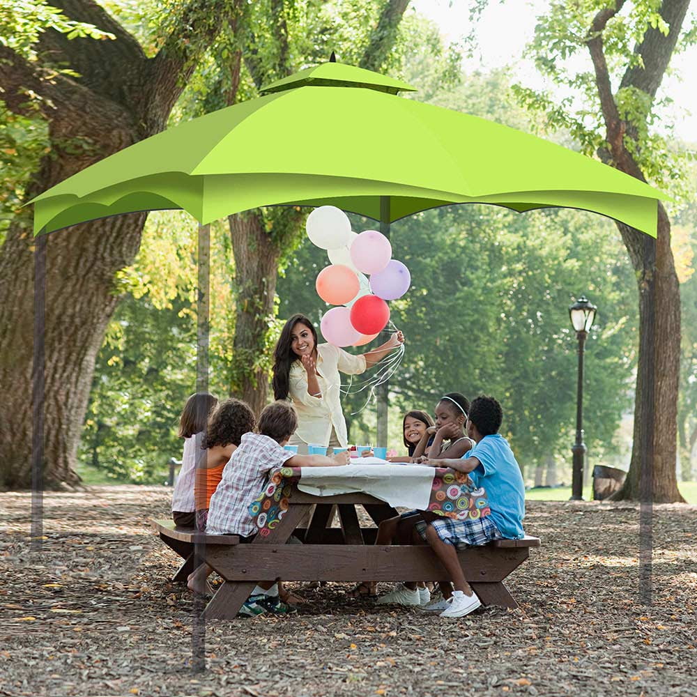 Yescom 2 Tier Gazebo Top Replacement For Lowe S Allen Roth 10x12ft Gazebo Gf 12s004b 1 Walmart Com Walmart Com