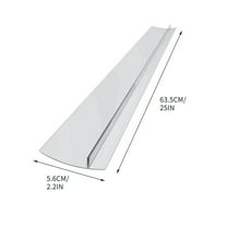 25 Inch Kitchen Stove Counter Side Seam Cover Stopper | Food-Grade Heat Resistant Gaps Guard | Trimmable T-Design for Secure Fit | Dishwasher Safe