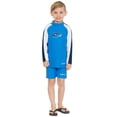 thumbnail image 3 of SunBusters Boys L/S Rash Guard(UPF 50+), Dusk Blue, 8/10 yrs, 3 of 3