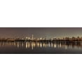 thumbnail image 2 of Frank, Assaf 24x11 Black Ornate Wood Framed with Double Matting Museum Art Print Titled - View of New York city skyline from Central park in evening, 2 of 4