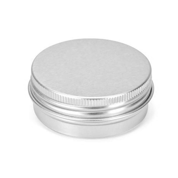 Tarro de aluminio vacío, latas de almacenamiento de varios tamaños, caja de regalo redonda recargable, pendientes de caramelo, auriculares, Almacenamiento y organización del hogar 30ml/52*20mm Bewildely HA067461-05