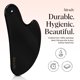 thumbnail image 2 of Herramientas faciales Gua Sha Kitsch, acero inoxidable mate, negro, 2 of 8