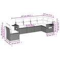 thumbnail image 2 of vidaXL Garden Sofa Set Brown, Cream white, 2 of 9