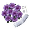 thumbnail image 2 of Decoración de flores delanteras de coche de boda BLESIY ramo de flores artificiales Violeta decoraciones de la boda del coche, 2 of 8