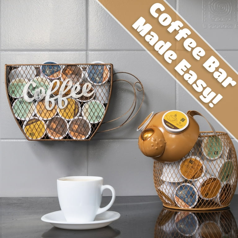 Made Easy Kit Coffee Pod Organizer - Home Coffee Bar Functional Dcor - Caf  Station Countertop Storage Accessories - Walmart.com