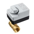 thumbnail image 4 of Válvula de bola motorizada de latón de 3 vías/2 vías DN15 DN20 DN25 DN32 DN40 con interruptor manual, actuador eléctrico de dos controles de 3 cables, CA 220 V, 4 of 4