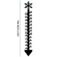 thumbnail image 2 of Anuirheih Snow Gauge, Christmas Holiday Snowflake Snow Measuring Stick Outdoor Gifts for Winter Travel(24inch,Black), 2 of 7