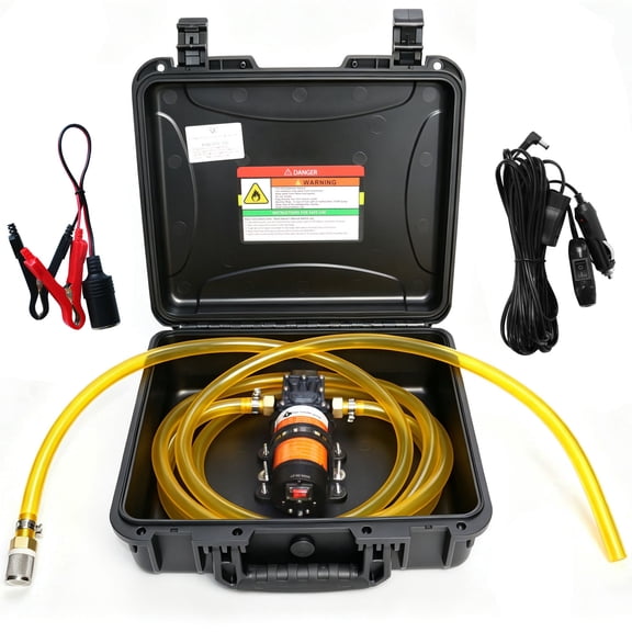 Steauty 12V 120GPH Fuel Transfer Pump - Copper Motor, High-Strength Polymer Body - Gas/Diesel, Cars/Trucks/Boats