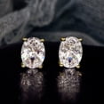 thumbnail image 3 of ievspot 1 Pair Women Earrings Stud Earrings Rhinestone Wedding Ear Studs Geometric Copper Earring Daily Commuting Party Ear Jewelry, 3 of 7