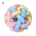 thumbnail image 2 of Methold Juguetes para masticar perros | Bola de campana de nudo fuerte resistente | Mascota Cachorro Goma Dentición Squeaky Suministros para perros L, 2 of 6