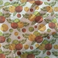 thumbnail image 3 of Fruits Tulle Curtains with Rod Pocket, Apple Harvest Theme with Fruit and Leaves Autumn Season, Sheer Drape for Wedding Party 2 Panels, 7 Sizes, Burnt Sienna Yellow, by Ambesonne, 3 of 3