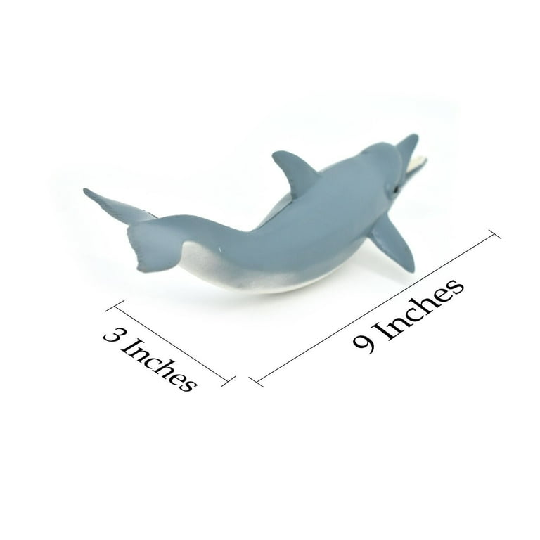 Dolphin, Realistic Model Rubber Replica Animal, Kids Toy