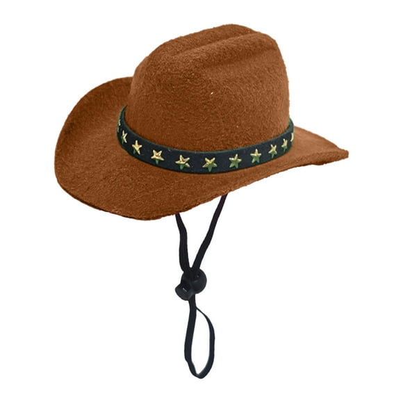 Chapeau de Cowboy Western Élégant pour Chats Carnaval Halloween Fête Jeu de Rôle Accessoire pour Animaux