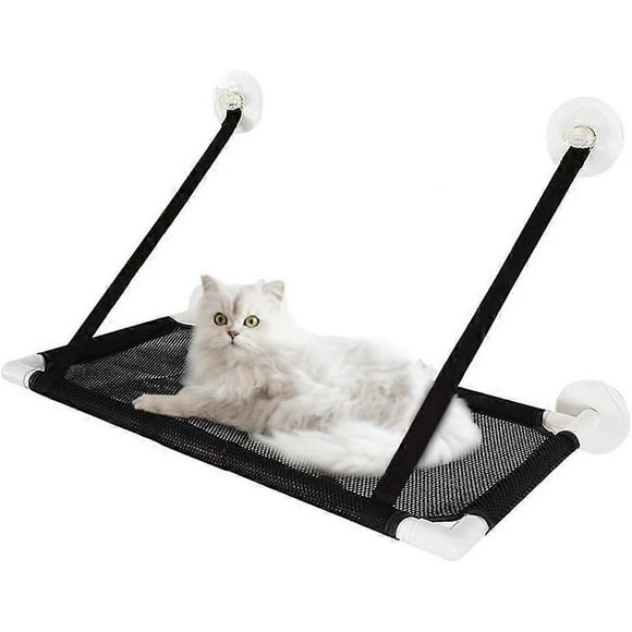 Cat Hammock, Cat Window Hammock Perch, Cat Bed with Sunbathing Hammock, Breathable Suction Cup