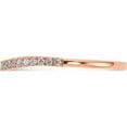 thumbnail image 3 of 14K Rose Gold Diamond Contoured Wedding Band (Size 7) Made In India -Jewelry By Sweet Pea, 3 of 10