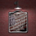 thumbnail image 2 of Congress Shall Make No Law First Amendment Flag BLACK Aluminum Composite Sign, 15"x18", 2 of 9