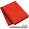 thumbnail image 2 of Mellanni Luxury Brushed Microfiber Pillowcases, Standard / Queen, Red, 2 Count, 2 of 5