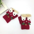 thumbnail image 2 of Wmkox8yii Winter Plus Velvet Thick Gloves For 3-7 Years Old Children Cartoon Flip Cover Fingerless Warm Gloves, 2 of 4