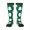 3 Black, variant on Women's Knee High Socks Green Christmas Tree Thermal Soft Knee Long Socks
