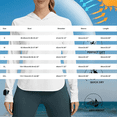 thumbnail image 3 of Women's UPF 50+ Long Sleeve Shirts, UV Protection Rash Guard Swim Shirt SPF Sun Tops Quick Dry Lightweight Breathable for Outdoor Running Surfing, 3 of 4
