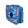 thumbnail image 4 of Disney Stitch Insulated Lunch Bag 3D Smiles Happy w/ Shoulder Strap Blue, 4 of 5