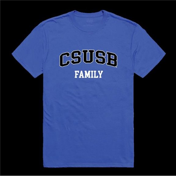 W Republic 571-207-RYL-01 California State University, San Bernardino Coyotes Family T-Shirt, Royal - Small