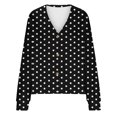 thumbnail image 5 of Censtreet Women's Long Sleeve V-Neck Button Down Cardigan Knit Shrugs Sweater, 5 of 5