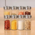 thumbnail image 4 of Especiero Giratorio Moderno 16 Frascos De Vidrio Cocina Color Transparente, 4 of 5