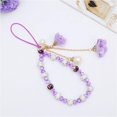 thumbnail image 3 of 1 pieza Cordón para teléfono celular (morado), cadena colgante antipérdida para teléfono celular, accesorios de decoración para teléfono celular, correa para la muñeca, pulsera, llavero, cordón, 3 of 5