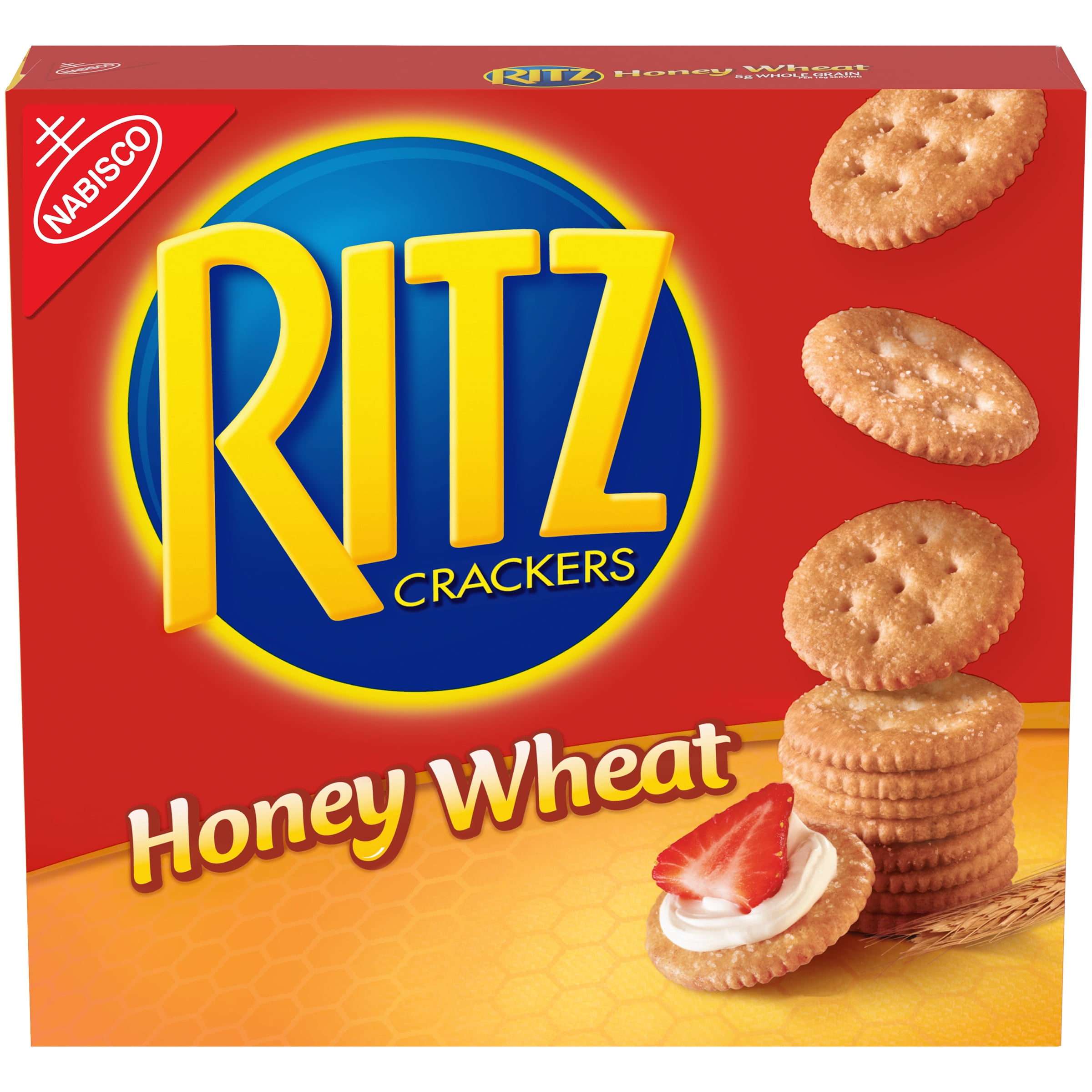 Nabisco Ritz Honey Wheat with Whole Grain Crackers, 13.7z box Walmart