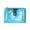 Blue, variant on Tnobhg Women Wallet Faux Pearl Flower Charm Iridescent Portable Bi-fold Multi-slots Credit Card Holder Zipper Button Slim Wallet Coin Purse Money Case Shopping Use