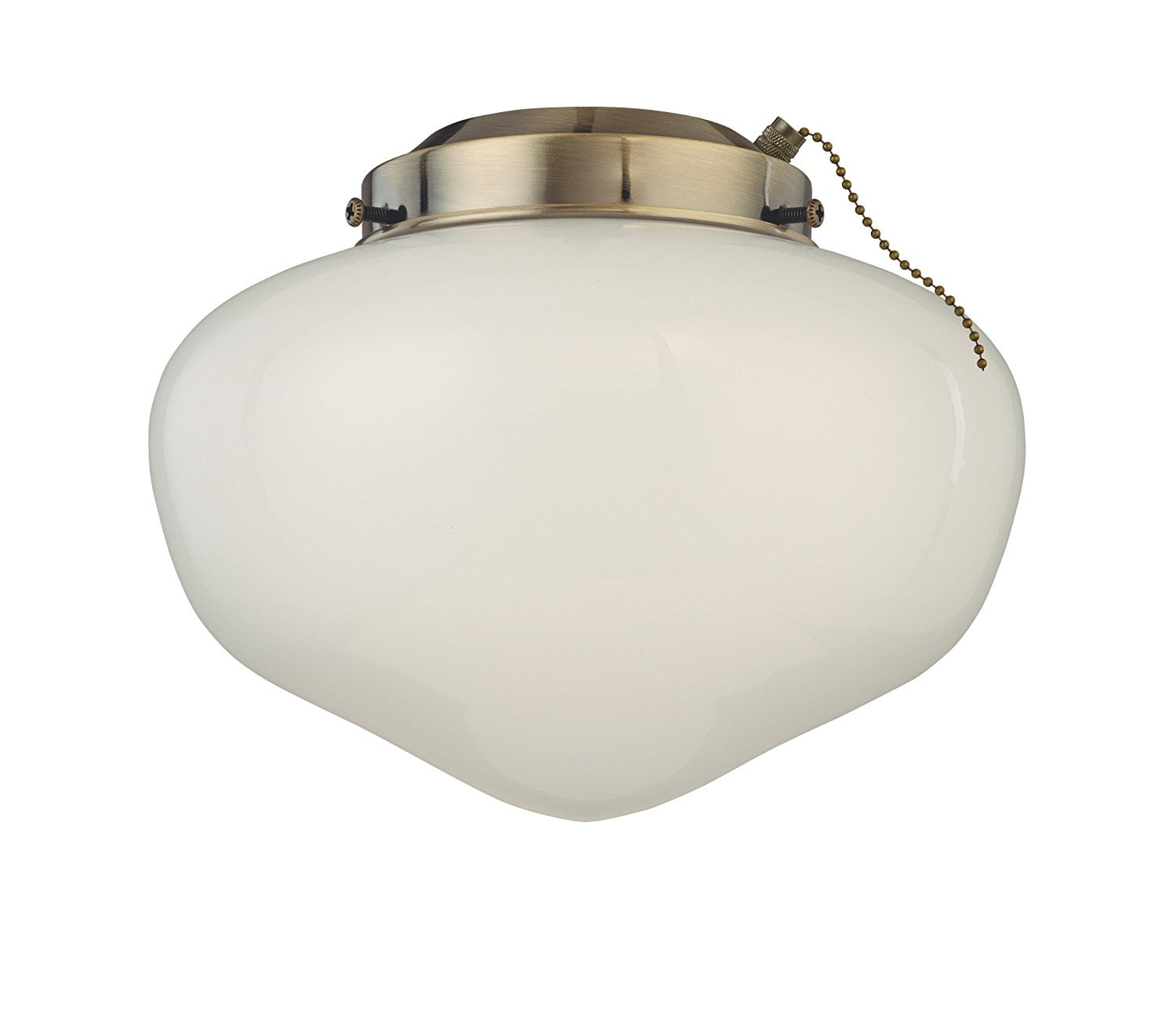7783200 Schoolhouse Glass Indoor Outdoor 4 Inch Fitter Ceiling Fan 7783200 Schoolhouse Glass Indoor Outdoor 4 Inch Fitter Ceiling Fan Light Kit Antique Brass With White Opal Shade 7781500 Threelight 7783800
