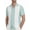 04-Blue Green White, variant on Men's Vintage Bowling Shirt Short Sleeve Button Up Summer Vacation Beach Shirt