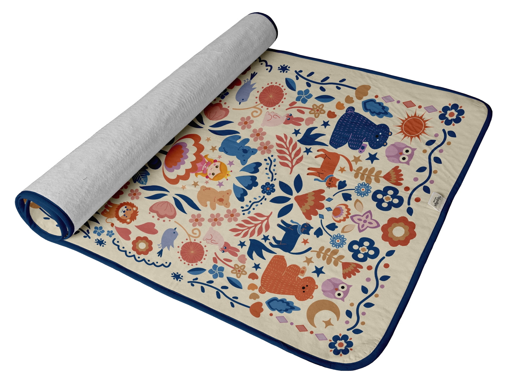 Vargottam Cotton Magnetic Ironing Mat - Washable Fabric, Fiber Pad & Iron Rest - Foldable, Lightweight Ironing Surface for Tabletop, Washer, or Dryer - Kids