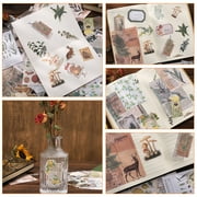 Abaima 260 Pcs Vintage Scrapbooking Stickers and Paper, DIY Washi Stickers, Scrapbooking Stuff for Adults and Kids, Nature Antique Paper Stickers Retro Decorative Decals for Art Journaling