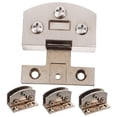 thumbnail image 5 of 4-Pack Clear Glass Door Hinges for Beverage Bottles, Transparent Replacement Hardware, 5 of 8