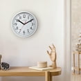 thumbnail image 7 of La Crosse Clock 8 inch Basics White Analog Quartz Wall Clock, 404-3020W, 7 of 7